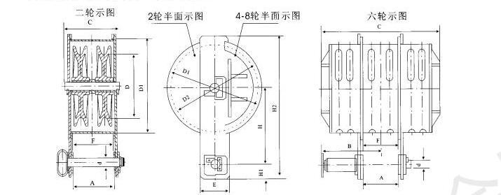 QPK型卷扬启闭机动滑轮技术参数