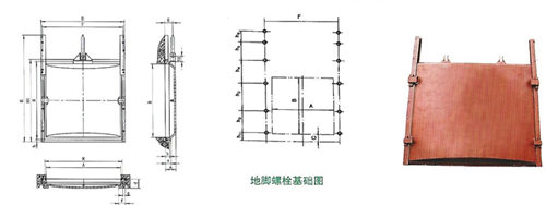2米×2米铸铁闸门厂家安装布置尺寸